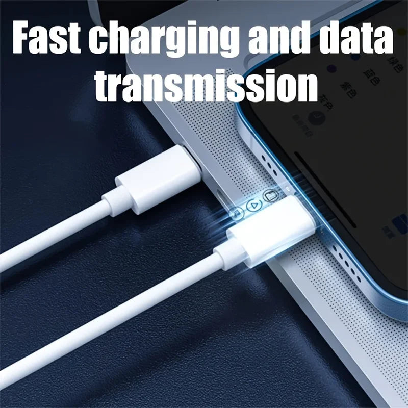 USB Type-C Flat Charger Cable Kit Cable Fast Charging for IPhone Xiaomi Charger Storage Box Adapter Card Pin Travel Storage Box