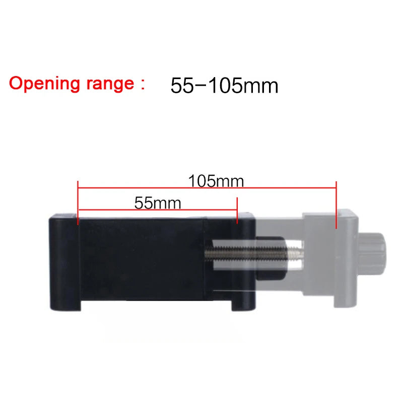 360 Degree Mobile Phone Universal Clip Compatible For iphone Tripod Mount With 1/4 Screw Cellphone Holder Desk Tripod Adapter